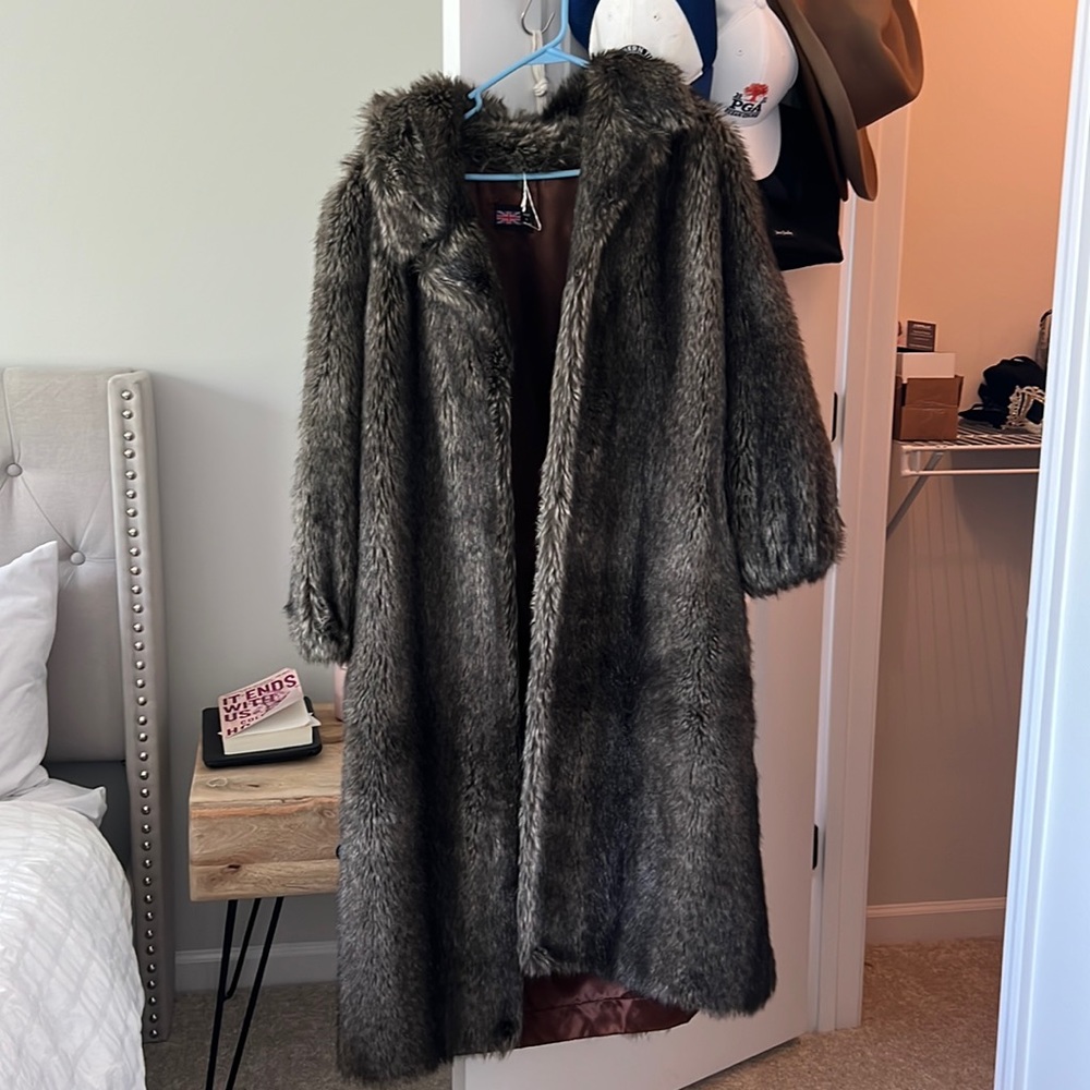 Full length fur coat